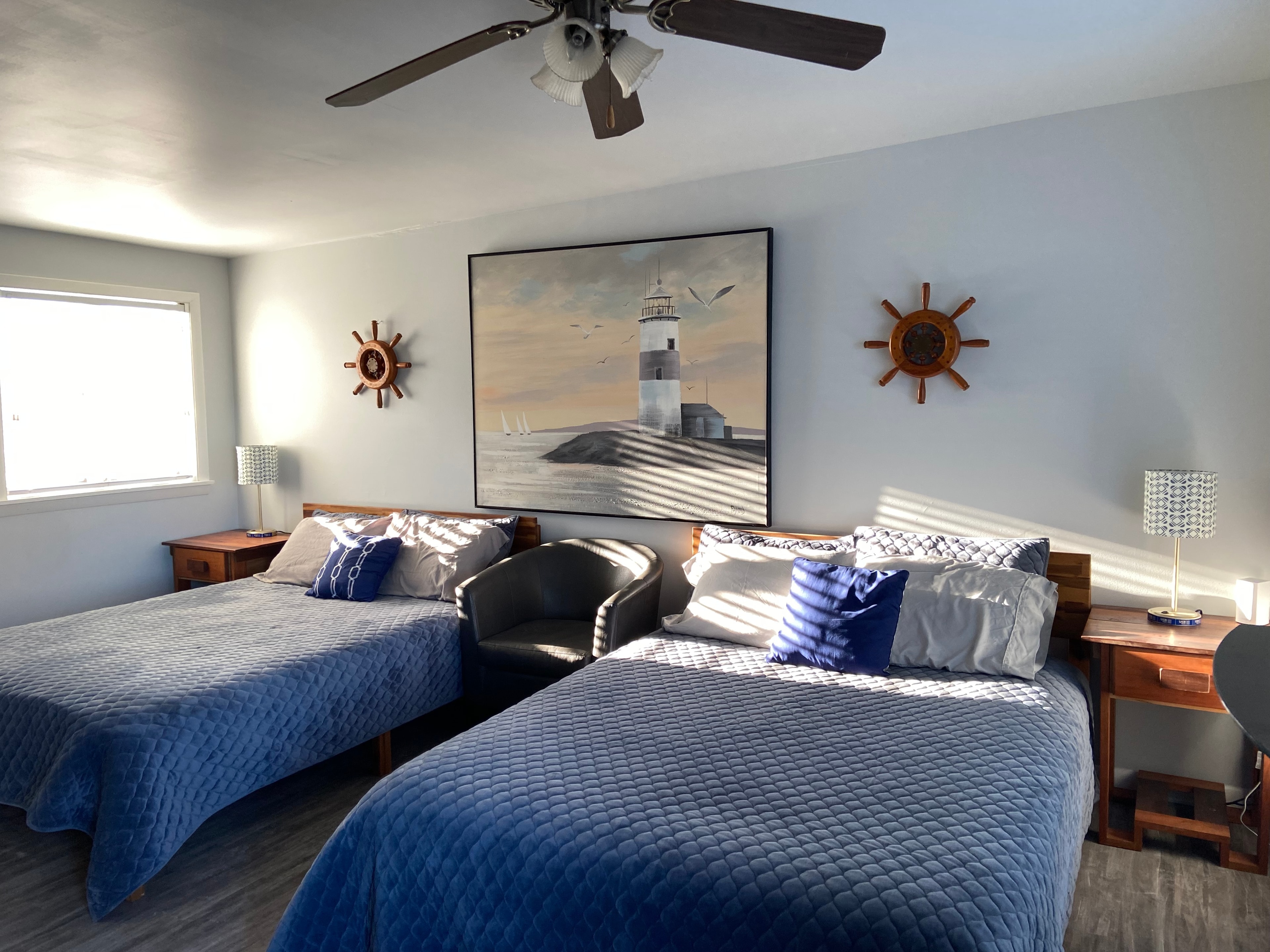 Lake view standard room with two queen beds